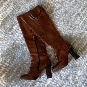 Bars bui brown leather boots